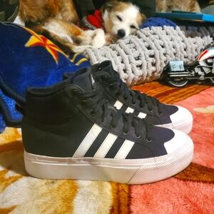Adidas hightop platforms